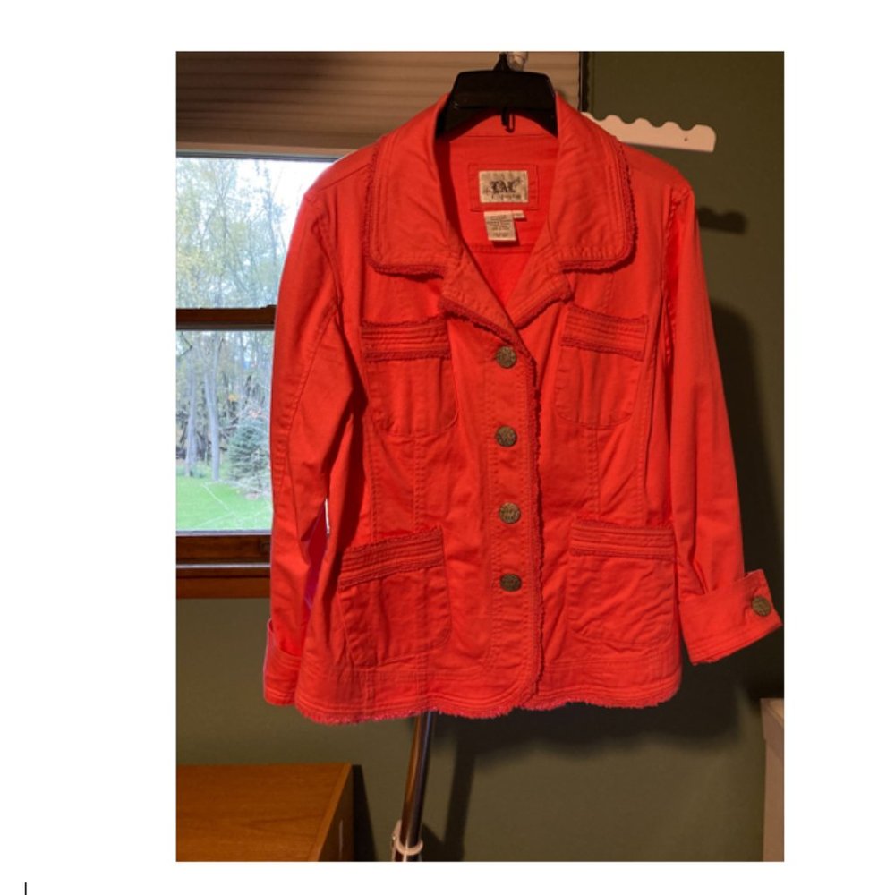 Live A Little Coral Blazer